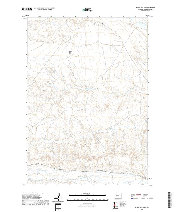 USGS Topographic Map – Dutch Nick Flat