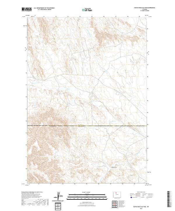 USGS Topographic Map – Dutch Nick Flat NW