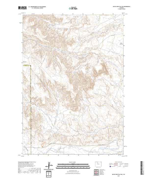 USGS Topographic Map – Dutch Nick Flat SW