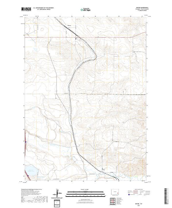 USGS Topographic Map – Dwyer
