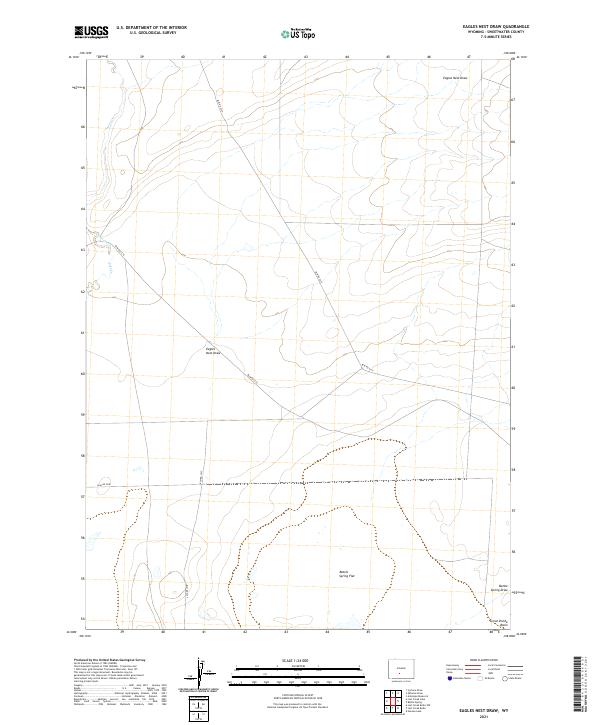 USGS Topographic Map – Eagles Nest Draw