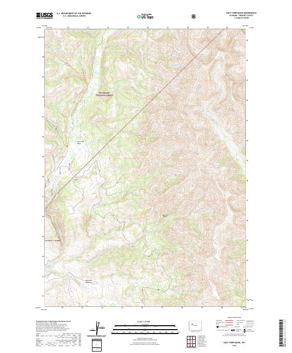 USGS Topographic Map – East Fork Basin