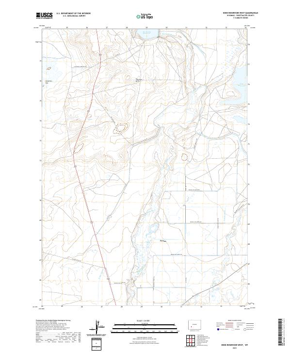 USGS Topographic Map – Eden Reservoir West