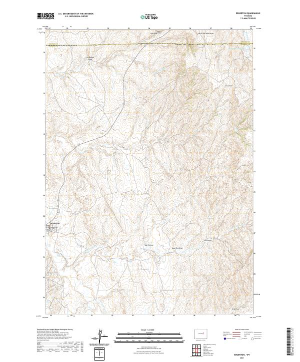 USGS Topographic Map – Edgerton