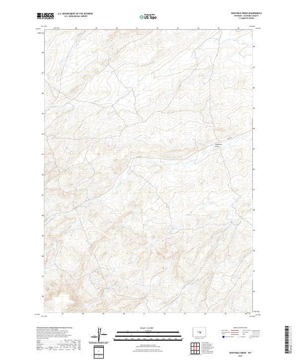 USGS Topographic Map – Eightmile Draw
