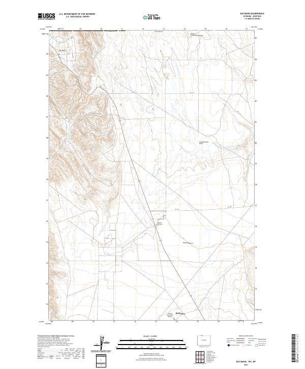 USGS Topographic Map – Elk Basin