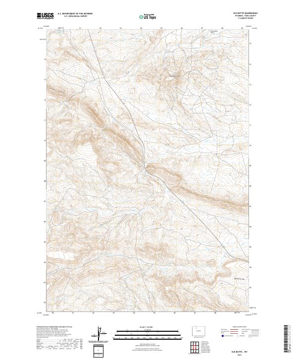USGS Topographic Map – Elk Butte
