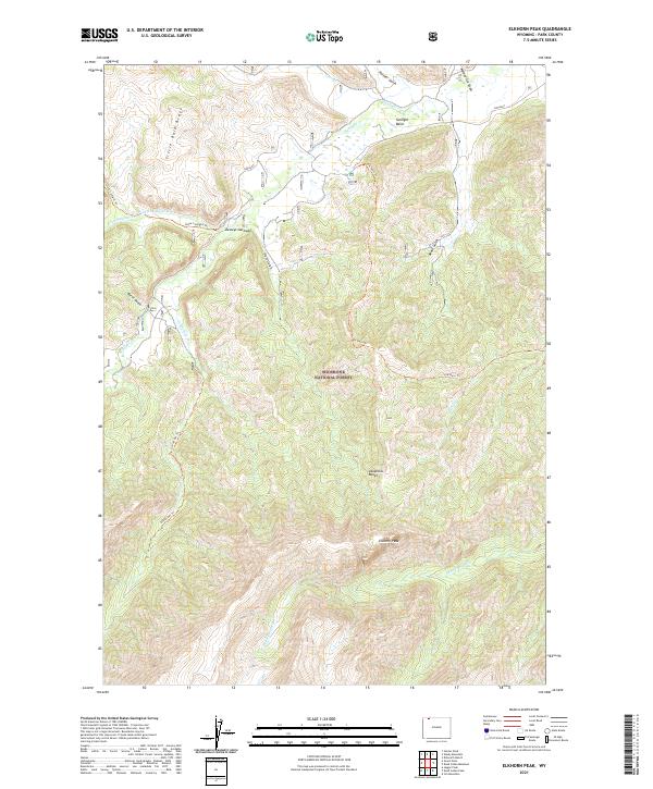 USGS Topographic Map – Elkhorn Peak