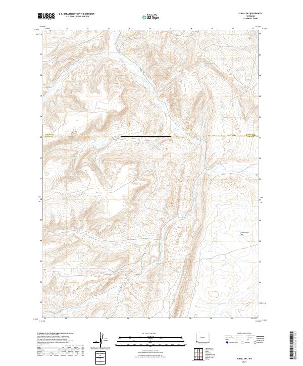 USGS Topographic Map – Elkol SW