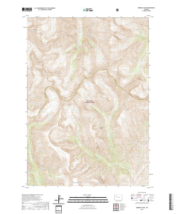USGS Topographic Map – Emerald Lake