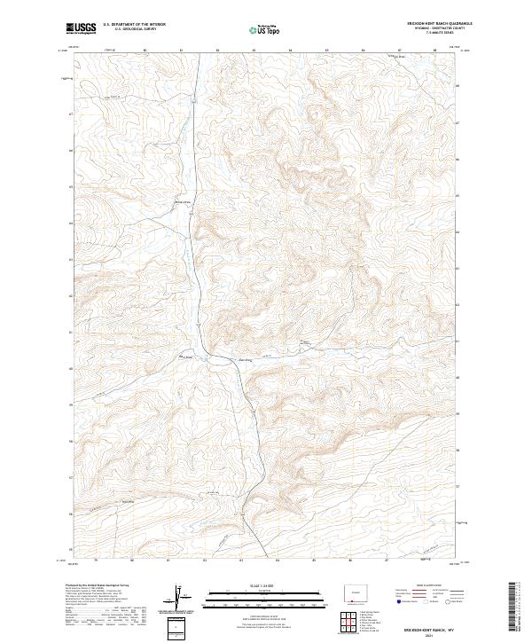 USGS Topographic Map – Erickson-Kent Ranch