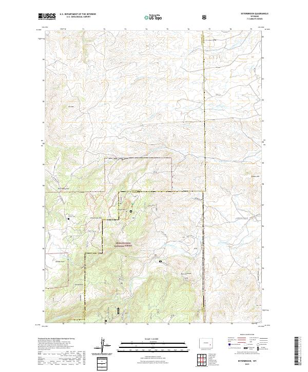 USGS Topographic Map – Esterbrook