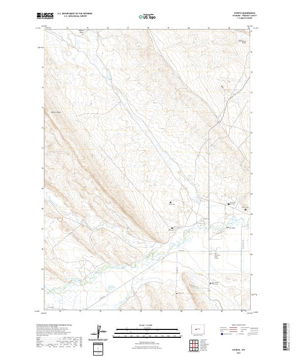 USGS Topographic Map – Ethete