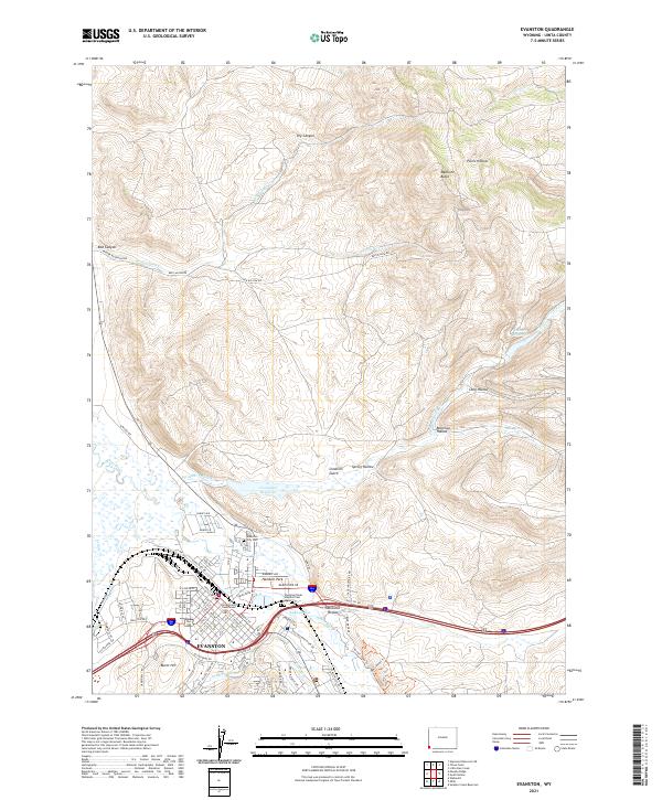 USGS Topographic Map – Evanston