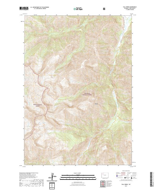 USGS Topographic Map – Fall Creek