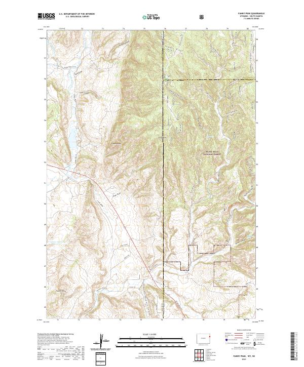 USGS Topographic Map – Fanny Peak