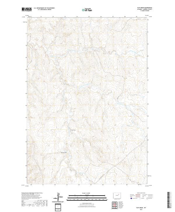 USGS Topographic Map – Fats Draw