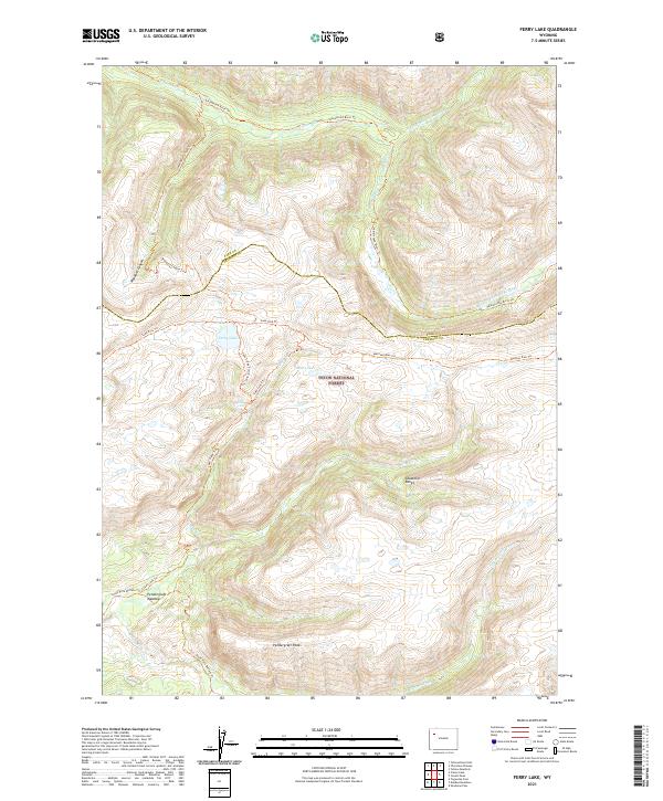 USGS Topographic Map – Ferry Lake