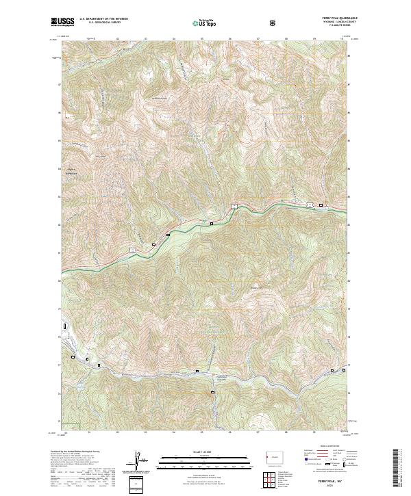 USGS Topographic Map – Ferry Peak