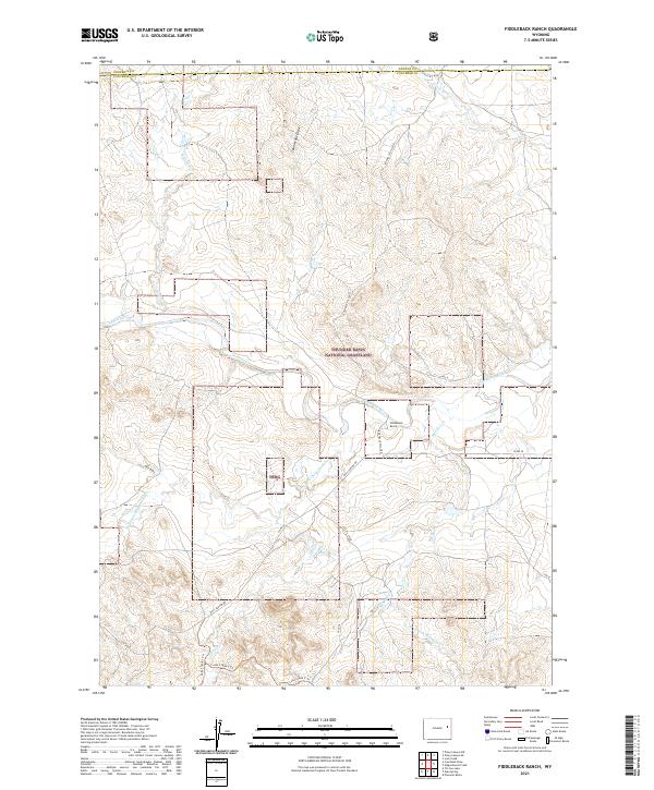 USGS Topographic Map – Fiddleback Ranch