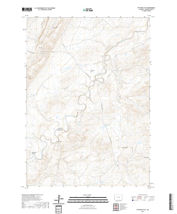 USGS Topographic Map – Fiftymile Flat