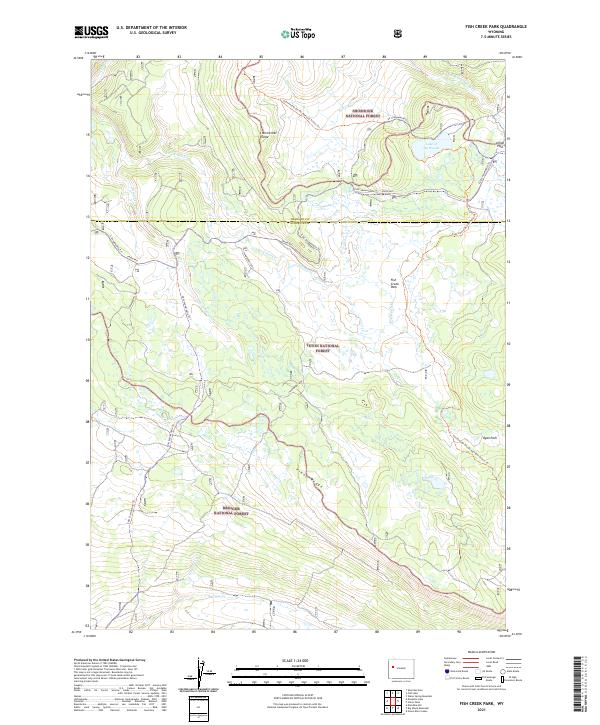 USGS Topographic Map – Fish Creek Park
