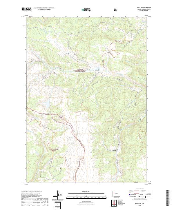 USGS Topographic Map – Fish Lake
