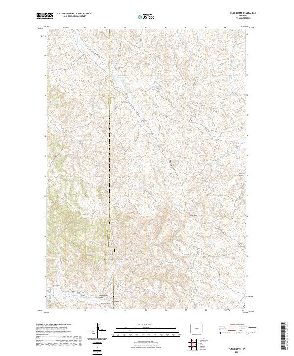 USGS Topographic Map – Flag Butte