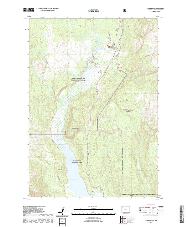 USGS Topographic Map – Flagg Ranch