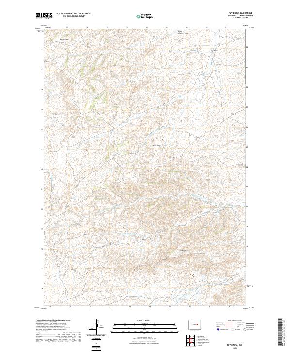 USGS Topographic Map – Fly Draw