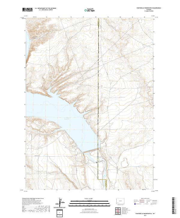 USGS Topographic Map – Fontenelle Reservoir SE