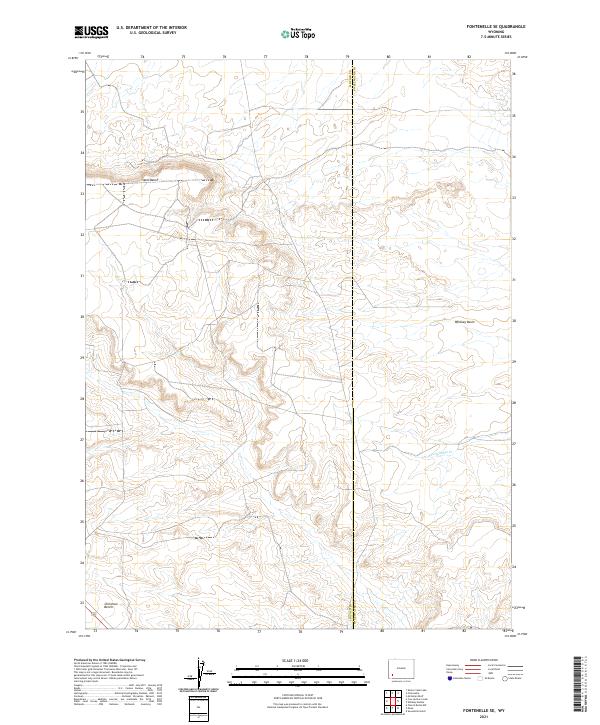 USGS Topographic Map – Fontenelle SE