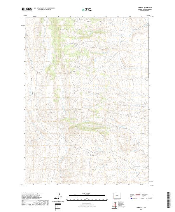 USGS Topographic Map – Fort Hill