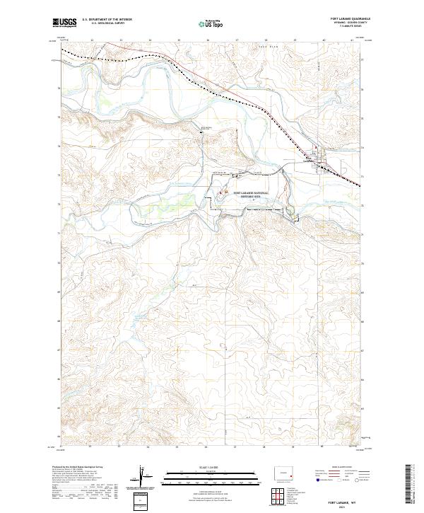 USGS Topographic Map – Fort Laramie