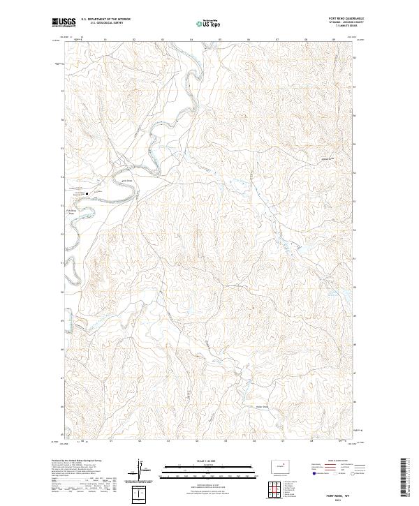 USGS Topographic Map – Fort Reno