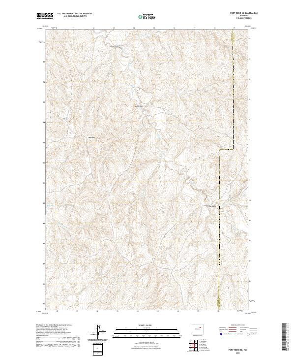 USGS Topographic Map – Fort Reno SE