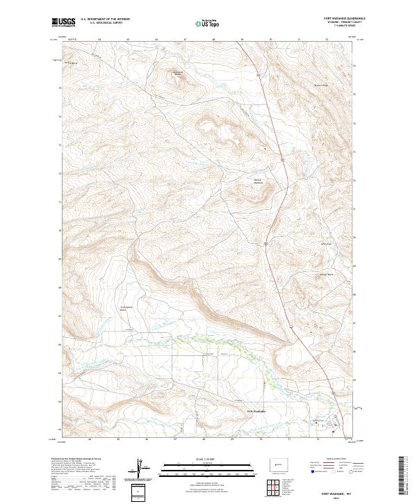 USGS Topographic Map – Fort Washakie