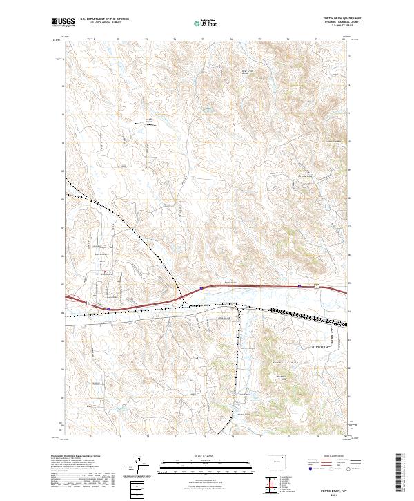 USGS Topographic Map – Fortin Draw