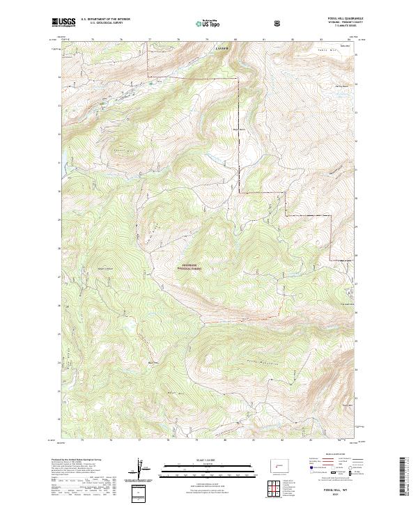 USGS Topographic Map – Fossil Hill