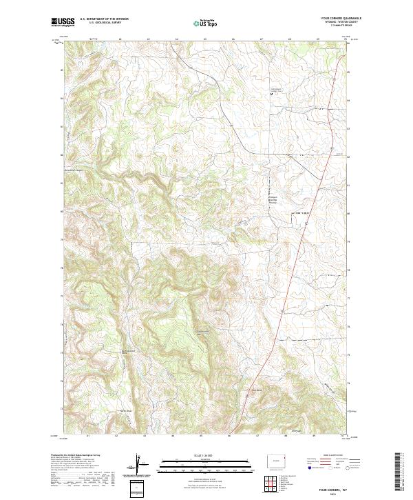 USGS Topographic Map – Four Corners