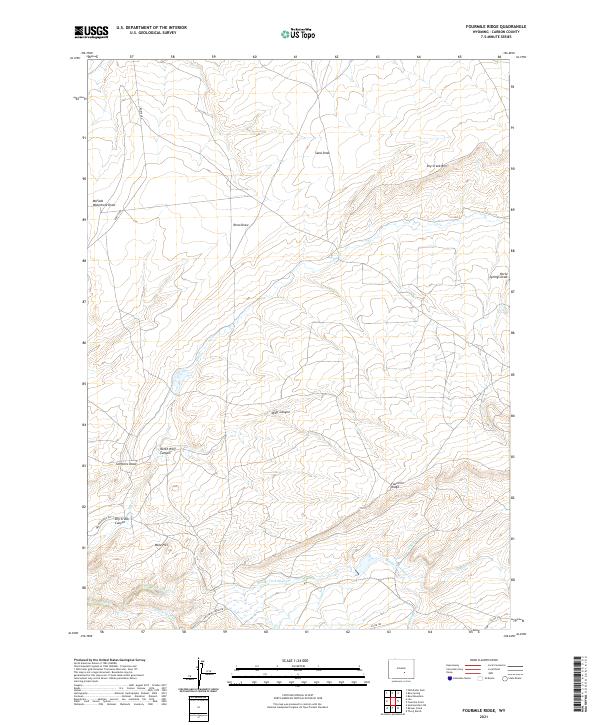 USGS Topographic Map – Fourmile Ridge