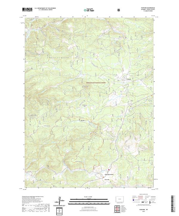 USGS Topographic Map – Foxpark