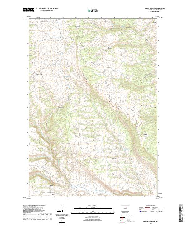 USGS Topographic Map – Fraker Mountain