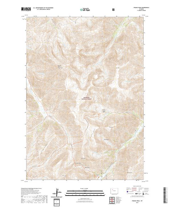 USGS Topographic Map – Francs Peak