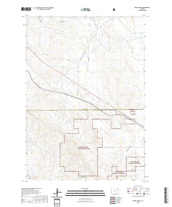 USGS Topographic Map – Freda Creek