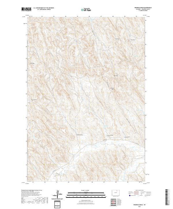 USGS Topographic Map – Fredrick Draw