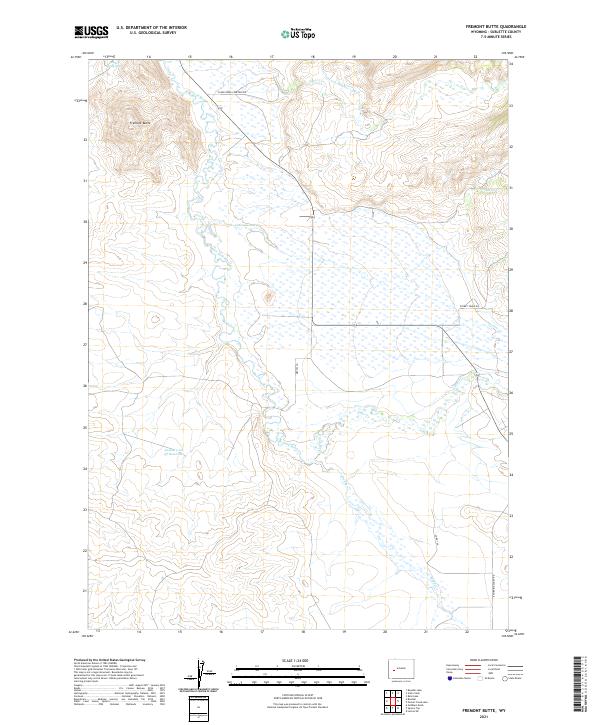 USGS Topographic Map – Fremont Butte
