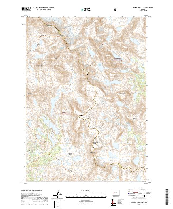 USGS Topographic Map – Fremont Peak South