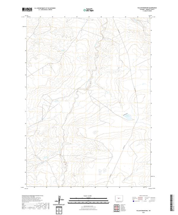 USGS Topographic Map – Fuller Reservoir