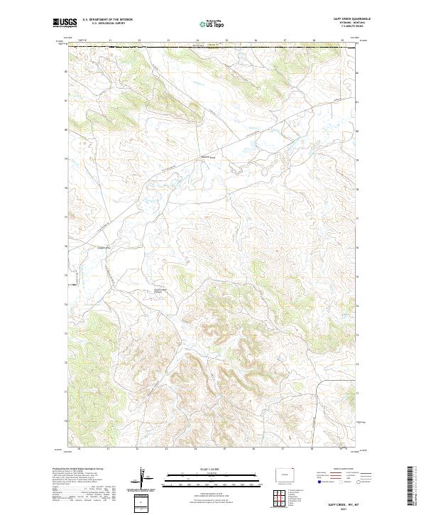 USGS Topographic Map – Gaff Creek